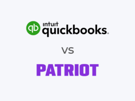 The QuickBooks Payroll and Patriot Payroll logos.