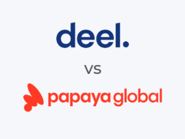 The Deel and Papaya logos.