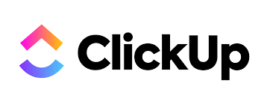 Logo for ClickUp.