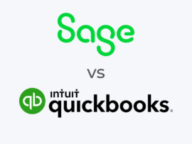 The Sage and QuickBooks logos.